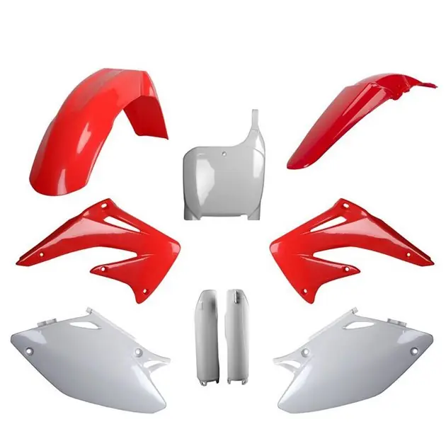 Wybór klientów Komplet plastików Honda CRF 450R czerwono biały OEM Polisport 91539