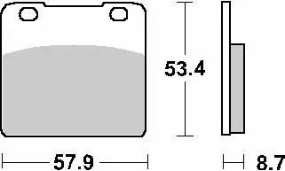 Szybka dostawa SBS KLOCKI HAMULCOWE KH103 STREET STANDART CERAMIC KOLOR CZARNY