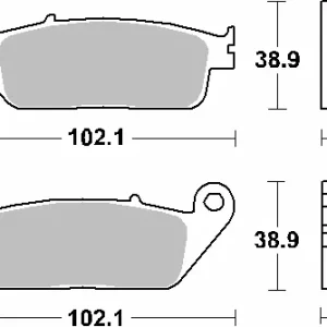 Promocja SBS KLOCKI HAMULCOWE KH142 / KH226 STREET STANDART CERAMIC KOLOR CZARNY