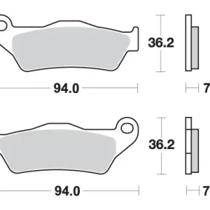 Cena promocyjna SBS PROMOCJA KLOCKI HAMULCOWE KH181 OFF-ROAD CARBON