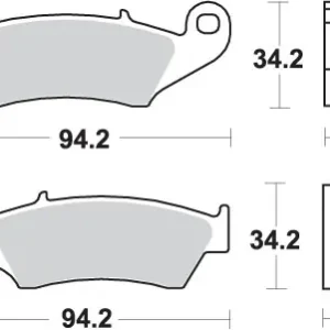 Oferta czasowa SBS KLOCKI HAMULCOWE KH185 / KH389 STREET PERFORMANCE SINTER KOLOR ZŁOTY