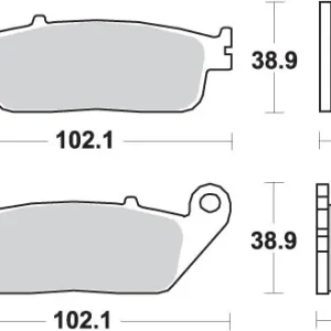 SBS KLOCKI HAMULCOWE KH196 STREET PERFORMANCE SINTER KOLOR ZŁOTY PASUJE DO HONDA CB 500, CTX 700, NC 750, VT 750, XL 600V, PRZÓD Wyprzedaż