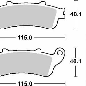 Łatwy zwrot SBS KLOCKI HAMULCOWE KH261 / KH281 STREET STANDART CERAMIC KOLOR CZARNY PASUJE DO HONDA CBR1000RR, XL1000VAR, VFR800 TYŁ