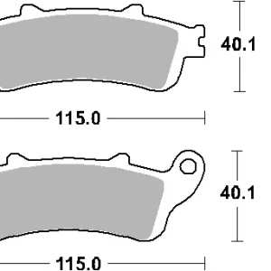 SBS KLOCKI HAMULCOWE KH261 / KH281 STREET STANDART CERAMIC KOLOR CZARNY PASUJE DO HONDA CBR1000RR, GL1800, VFR800 PRZÓD Bezpieczne zakupy