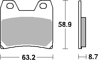 Nie przegap SBS KLOCKI HAMULCOWE KH348 STREET PERFORMANCE SINTER KOLOR ZŁOTY PASUJE DO YAMAHA FZS1000, XJR1300 TYŁ