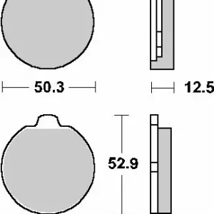 Wyjątkowa oferta SBS KLOCKI HAMULCOWE KH35 STREET STANDART CERAMIC KOLOR CZARNY PASUJE DO SUZUKI GS400/425/750/850/1000 PRZÓD