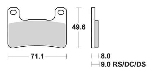 Bestseller SBS KLOCKI HAMULCOWE KH379 STREET PERFORMANCE SINTER KOLOR ZŁOTY PASUJE DO SUZUKI GSX-R 600/750/100/1300 PRZÓD