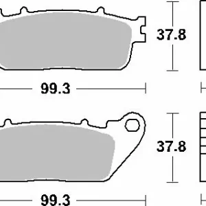 Kup teraz SBS KLOCKI HAMULCOWE KH488 STREET STANDART CERAMIC KOLOR CZARNY PASUJE DO HONDA VFR800/1200, CB1000 TYŁ