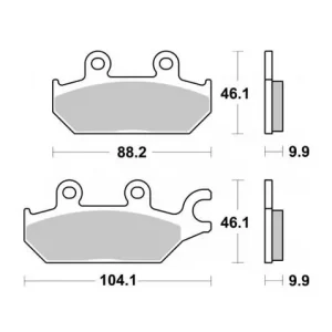 Bestseller SBS PROMOCJA KLOCKI HAMULCOWE KH642 OFF-ROAD SINTER KOLOR ZŁOTY CAN-AM COMMANDER 800/100 ‘18-‘20, YAMAHA YXC/YXM VIKING WOLVERINE, YXE 850 WOLVERINE ‘18-‘20 LEWY PRZÓD