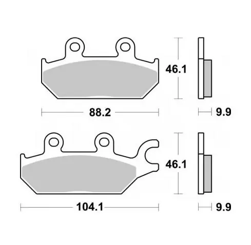 Bestseller SBS PROMOCJA KLOCKI HAMULCOWE KH642 OFF-ROAD SINTER KOLOR ZŁOTY CAN-AM COMMANDER 800/100 ‘18-‘20, YAMAHA YXC/YXM VIKING WOLVERINE, YXE 850 WOLVERINE ‘18-‘20 LEWY PRZÓD