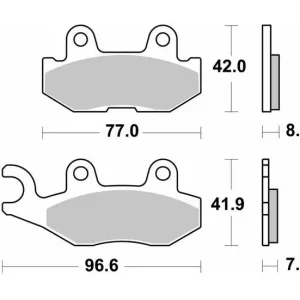 Nie przegap SBS KLOCKI HAMULCOWE KH675 OFF-ROAD SINTER KOLOR ZŁOTY YAMAHA YXC/YXM VIKING WOLVERINE, YXE 850 WOLVERINE ‘18-‘20 PRAWY TYŁ
