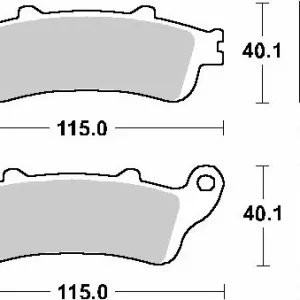 Bestseller SBS KLOCKI HAMULCOWE PRZÓD KH281 /KH261 STREET STANDART CERAMIC HONDA FES 125/150 PANTHEON ‘98-‘06 KOLOR CZARNY