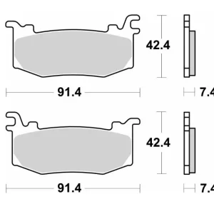 SBS KLOCKI HAMULCOWE KH STREET PERFORMANCE (EXCEL) SINTER KOLOR ZŁOTY PRZÓD APRILIA RSV4 FACTORY ‘25-, DUCATI PANIGALE V4/V4S ‘25-, , KTM RC-R 990 ‘25-, SUPERDUKE 1390 ‘25- Cena promocyjna