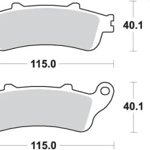 Kup online SBS PROMOCJA KLOCKI HAMULCOWE kH261 / KH281 STREET PERFORMANCE SINTER HONDA ST 1100 ‘96-‘01 KOLOR ZŁOTY