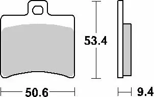 SBS KLOCKI HAMULCOWE KH298 MAXI CARBON TECH KOLOR CZARNY Ograniczona ilość