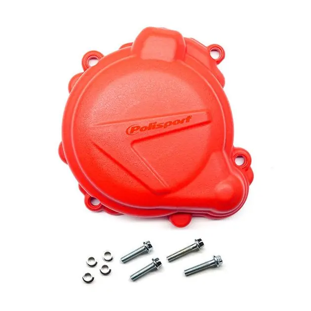 Wysoka jakość Osłona pokrywy (dekla) alternatora Beta 250/300RR, X-Trainer 300 Kolor czerwony Polisport 8463300002