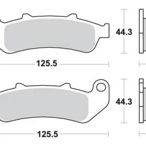 Wysoka jakość SBS WYPRZEDAŻ KLOCKI HAMULCOWE KH189 STREET EXCEL/RACING SINTER HONDA CBR 1000F ‘93-‘99 KOLOR ZŁOTY