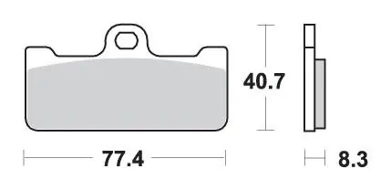 Bestseller SBS WYPRZEDAŻ KLOCKI HAMULCOWE KH218 RACING DUAL CARBON KOLOR CZARNY