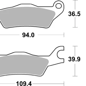 SBS KLOCKI HAMULCOWE KH715 STREET STANDART CERAMIC PASUJE DO SUZUKI GSX-S 125 18-25, GSXR 125 R 18-24, GSXR 150 R 16-18, HONDA CBF 125 STUNER 06-19, CBF 150 UNICORN 06-, PRZÓD Okazja