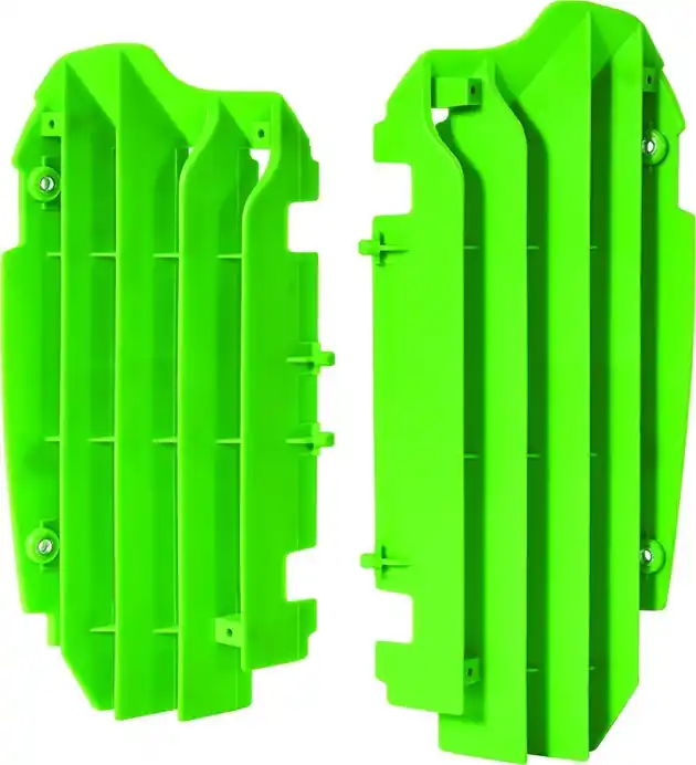 Osłony chłodnicy (kratki - komplet) Kawasaki KX 250F zielony Polisport 8455900002 Premium