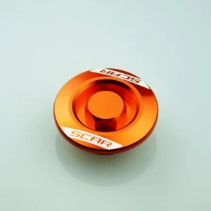 Premium SCAR RACING KORKI INSPEKCYJNE SILNIKA KTM 250 / 350 SXF ‘11-‘25, SX 450F ‘23-‘25, 250 / 350 EXCF ‘12-‘25, FREERIDE, DUKE, ADVENTURE KOLOR POMARAŃCZOWY