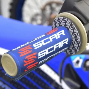 Wysoka jakość SCAR RACING NAKŁADKI OCHRONNE NA MANETKI KOLOR NIEBIESKI/BIAŁY/CZERWONY