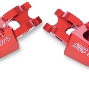 Bestseller SCAR RACING PODNÓŻKI PEGI ALUMINIOWE KAWASAKI KXF ‘06-‘17, KXF 450 ‘07-‘17, CRF 250 ‘02-‘17 KOLOR CZERWONY