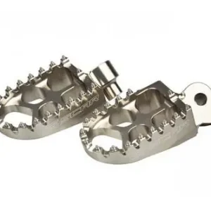 SCAR RACING PODNÓŻKI PEGI ALUMINIOWE EVO YAMAHA YZ / YZF / WR / WRF / TENERE 700, FANTIC KOLOR SREBRNY Wyprzedaż