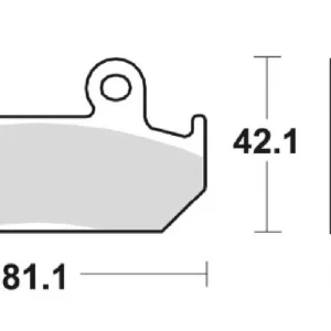 SCHUH WYPRZEDAŻ KLOCKI HAMULCOWE KH121 HONDA CMX 450 86-89, CBR 600 87-94, XRV 750 90-92, PRZÓD Szybka wysyłka