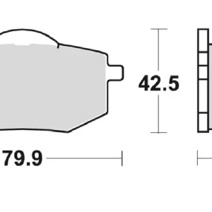 Dodaj do koszyka SCHUH WYPRZEDAŻ KLOCKI HAMULCOWE KH136 YAMAHA XV 535 VIRAGO 88-94, PRZÓD KOLOR CZARNY