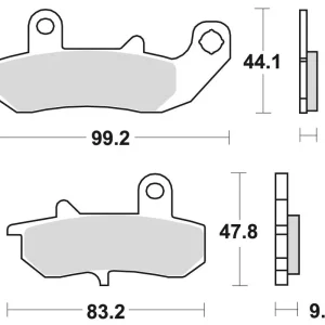 SCHUH WYPRZEDAŻ KLOCKI HAMULCOWE KH157 SUZUKI RG V250 93-95 DR 600 / 650 89-96 DR 750 89, DR 800 90-91, TYŁ Taniej