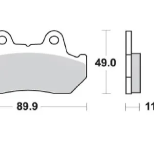 Premium SCHUH WYPRZEDAŻ KLOCKI HAMULCOWE KH69/3 ORGANIC HONDA CBR 600 / XL 600 V 87-90, CX 650 / TURBO 83-85, CB 750 / CB 900 BOLDOR 81-83, VT 1100 87-93, GL 1200 / 1500 84-00, PRZÓD/TYŁ KOLOR CZARNY