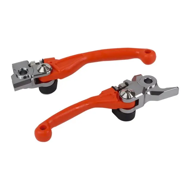 Bezpieczna płatność Zestaw dźwignia sprzęgła i hamulca KTM SX 125/150, EXC 125/200, Husqvarna TC/FC OEM Pomarańczowy Polisport 8487200039