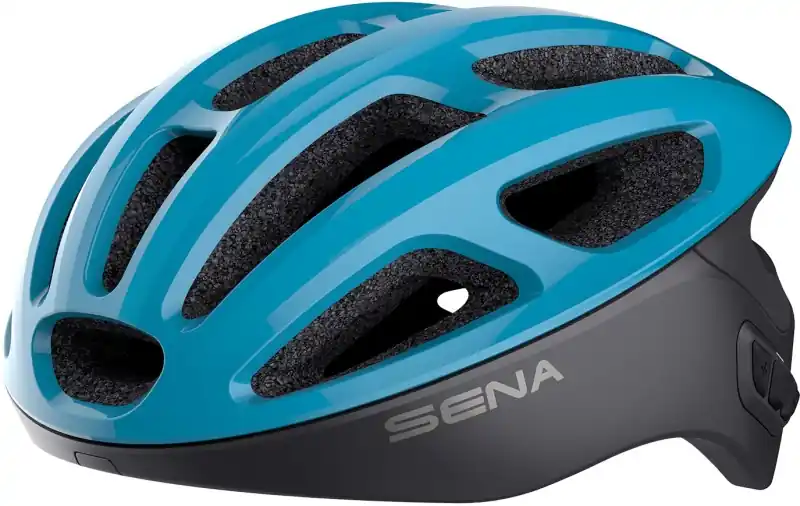 Bezpieczna płatność SENA KASK ROWEROWY R1 ROAD Z WBUDOWANYM INTERKOMEM BLUETOOTH 4.1 DO 900M ROZMIAR M ( 55-58 CM ) KOLOR NIEBIESKI (EL)