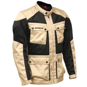 SEVENTY DEGRESS WYPRZEDAŻ KURTKA TEKSTYLNA LETNIA MĘSKA DŁUGA MODEL SD-JC30 SUMMER KOLOR CZARNY/BEŻOWY ROZMIAR L Wyjątkowa oferta