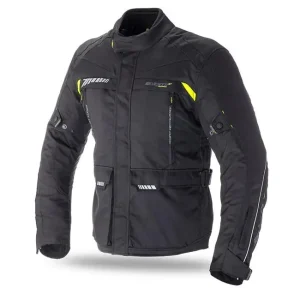 SEVENTY DEGRESS WYPRZEDAŻ KURTKA TEKSTYLNA MĘSKA DŁUGA (3W1) MODEL SD-JT41 TOURING KOLOR CZARNY/FLUO ŻÓŁTY ROZMIAR S Darmowy zwrot