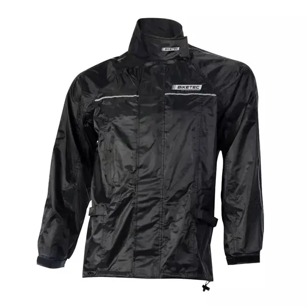 Bezpieczna płatność Kurtka przeciwdeszczowa czarna 2XL Biketec BT78102XL