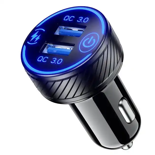 Ładowarka uniwersalna podwójna USB QC 3.0 36W do gniazda zapalniczki Biketec BTMUS316 Dostępne od ręki