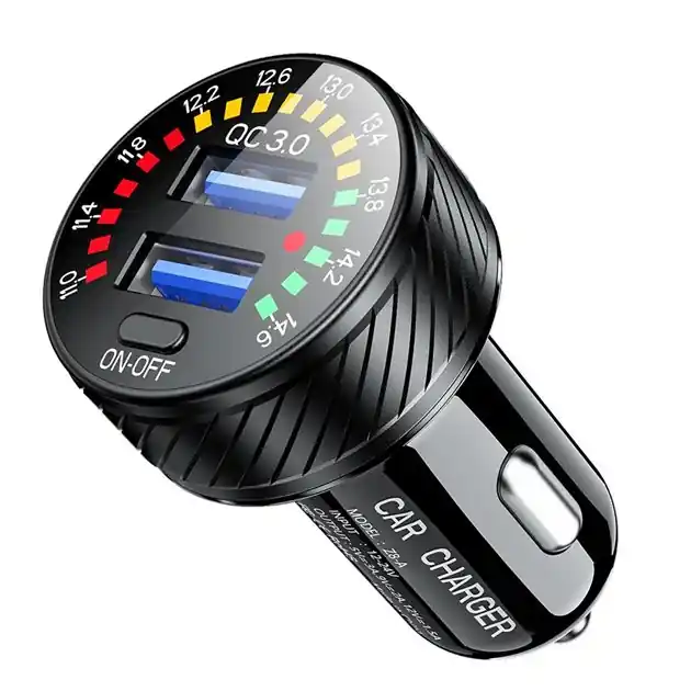 Uniwersalna ładowarka podwójna USB QC 3.0 36W do gniazda zapalniczki z woltomierzem Biketec BTMUS315 Kup online
