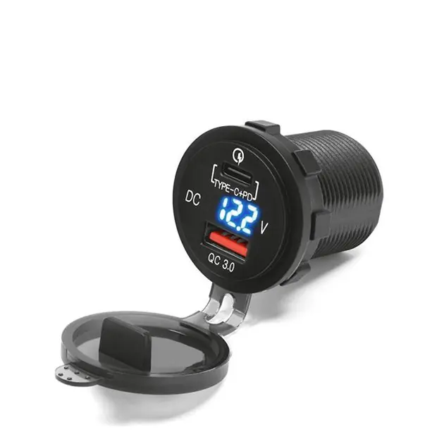 Bestseller Gniazdko motocyklowe USB 3.0 i USB C Biketec BTMUS12