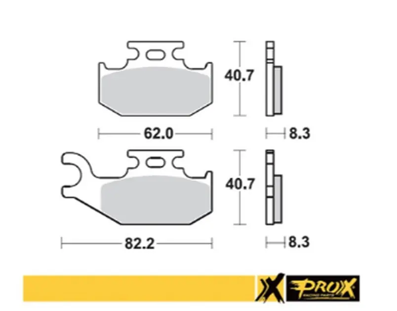 Klocki hamulcowe KH414 Suzuki LT-A/F 400F, LT-A 450X, LT-A 700X, LT-A 750X Prawy Przód ProX 37.246102 Rabat