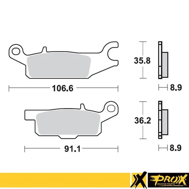 Sprawdź teraz Klocki hamulcowe KH445 Yamaha YFM 550 GRIZZLY, YFM 700 GRIZZLY Tył Lewy ProX 37.285102