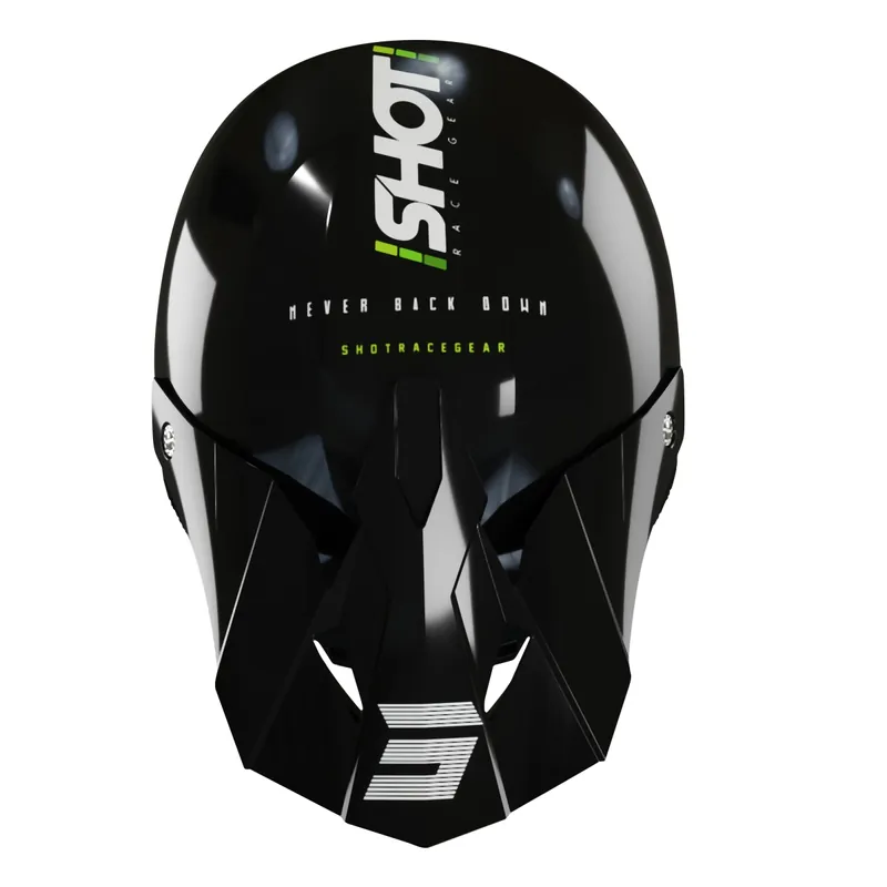 SHOT RACING (2022) KASK MOTO FURIOUS STORY GREEN GLOSSY KOLOR ZIELONY/CZARNY ROZMIAR S Oferta