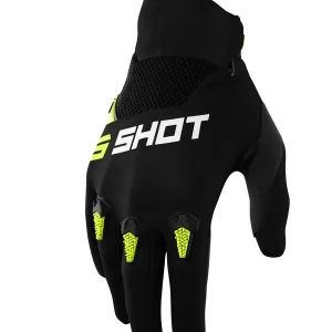 SHOT RACING (2022) RĘKAWICE MOTO DEVO NEON YELLOW KOLOR CZARNY/ŻÓŁTY NEON ROZMIAR 09 Hit sprzedaży