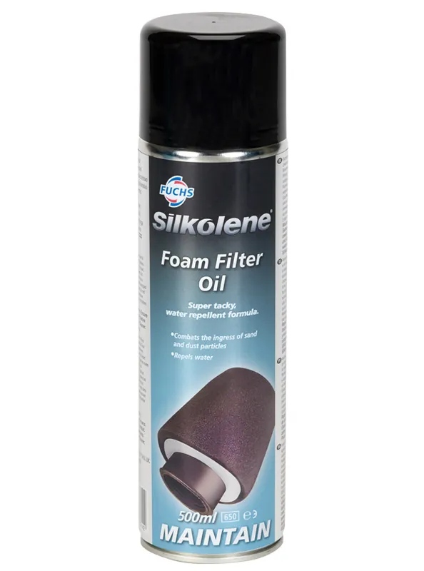 Tani SILKOLENE ZZZ FUCHS OLEJ DO NASĄCZANIA FILTRÓW SPRAY FOAM FILTER OIL 500ML (12)