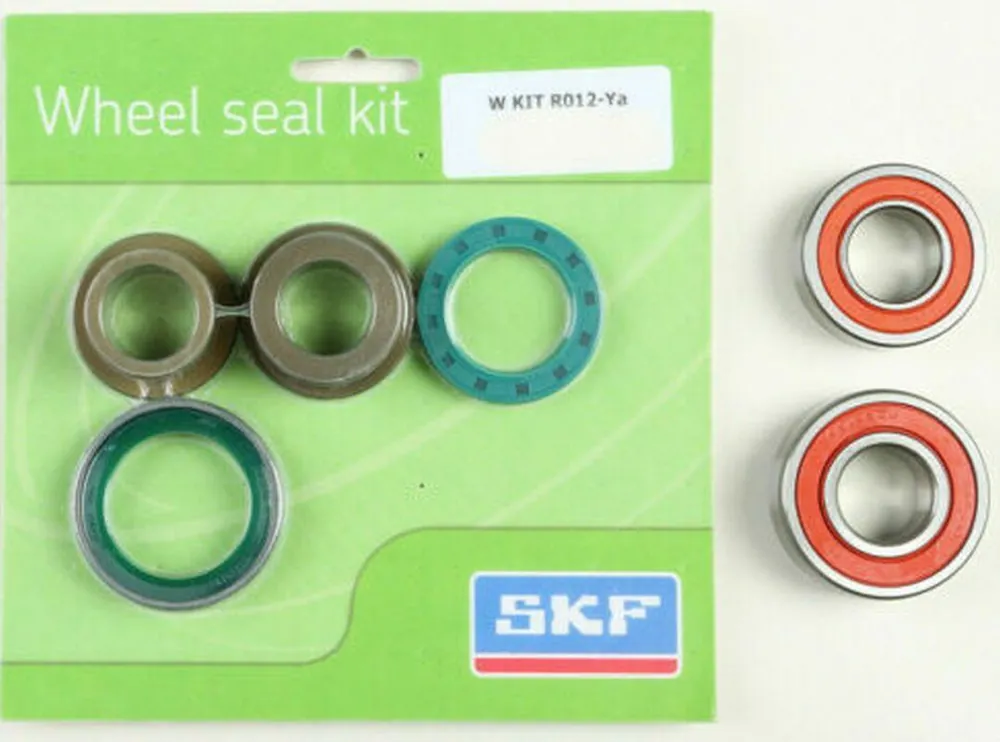 SKF WYPRZEDAZ ZESTAW - ŁOŻYSKA TYLNEGO KOŁA Z USZCZELNIACZAMI I TULEJKAMI - YAMAHA YZF 250/450 ‘06-‘08, YZ 250 ‘06-‘19, WRF 250/450 (PATRZ OPIS DODATKOWY) Promocja