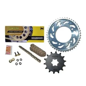 Niska cena SUNSTAR 2023/12 ZESTAW NAPĘDOWY KAWASAKI Z 800 ABS/E/E ABS 03-16 PLUS ZŁOTY (15/45/114) (DO 1000CC XW RING) (SUN3A215/SUN1-3356-45/SS520RRR1-114G) - ZASTĘPUJE K520RTG046