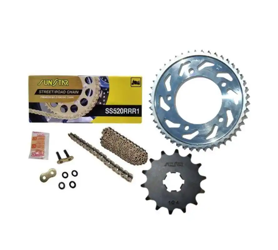Niska cena SUNSTAR 2023/12 ZESTAW NAPĘDOWY KAWASAKI Z 800 ABS/E/E ABS 03-16 PLUS ZŁOTY (15/45/114) (DO 1000CC XW RING) (SUN3A215/SUN1-3356-45/SS520RRR1-114G) - ZASTĘPUJE K520RTG046