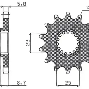 SUNSTAR ZZZZ ZĘBATKA PRZEDNIA 1248 14 KTM SX/EXC ‘91-‘25 (JTF1901.14) (ŁAŃC. 520) (124814JT) Ostatnia szansa