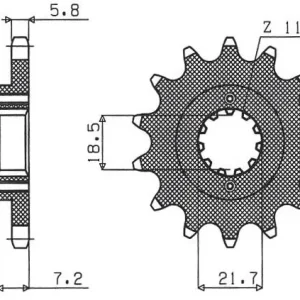 SUNSTAR ZĘBATKA PRZEDNIA 2067 13 HONDA CBF 250, XR 250R (JTF1321.13) (ŁAŃC. 520) (206713JT) Kup online